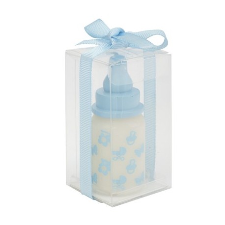 Candle "baby bottle" blue