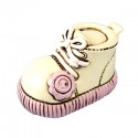 Resin ornamental pink gift boot