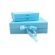 Luxury Gift /Keepsake Box with removable ribbon - Baby Blue