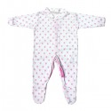 Pink Polka Dot Pattern Cotton Sleepsuit 3-6m