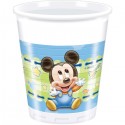 Plastic bekertjes "Baby Mickey Mouse" x8