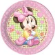 Assiettes en carton "Bébé Minnie Mouse" x8