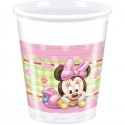 Gobelets en plasique "Bébé Minnie Mouse" x8