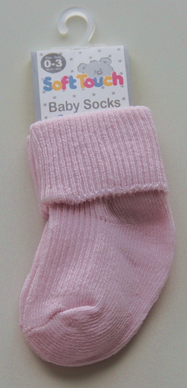 Chaussettes roses bébé 0-6 mois