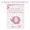 "Olifant" slinger voor Baby Shower roze