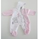 Baby "Blowing Bubbles" Pink Hooded Onesie