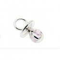 Silverplated Crystal Dummy Pink
