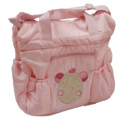 Nursery bag "bear" pink