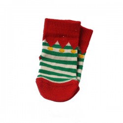 Socks "Elf" red and green