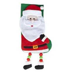 Chaussette de Noël "Père Noël" avec jambes pendantes