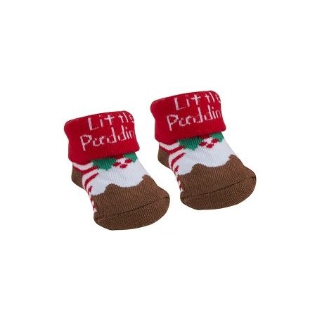 Socks "Christmas pudding" brown